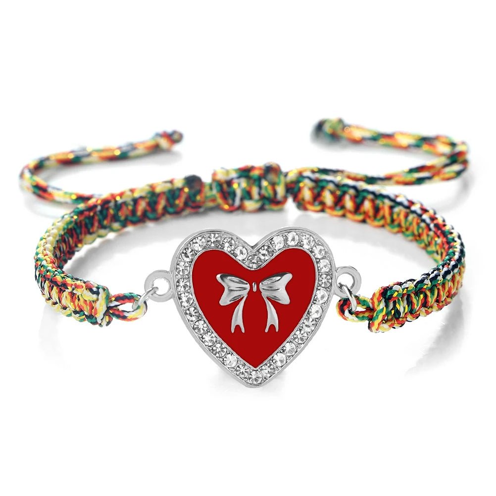 Heart Bowknot Braided Bracelet - Image 24