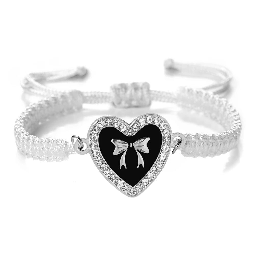 Heart Bowknot Braided Bracelet - Image 6