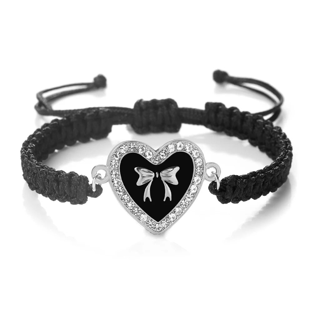 Heart Bowknot Braided Bracelet - Image 10