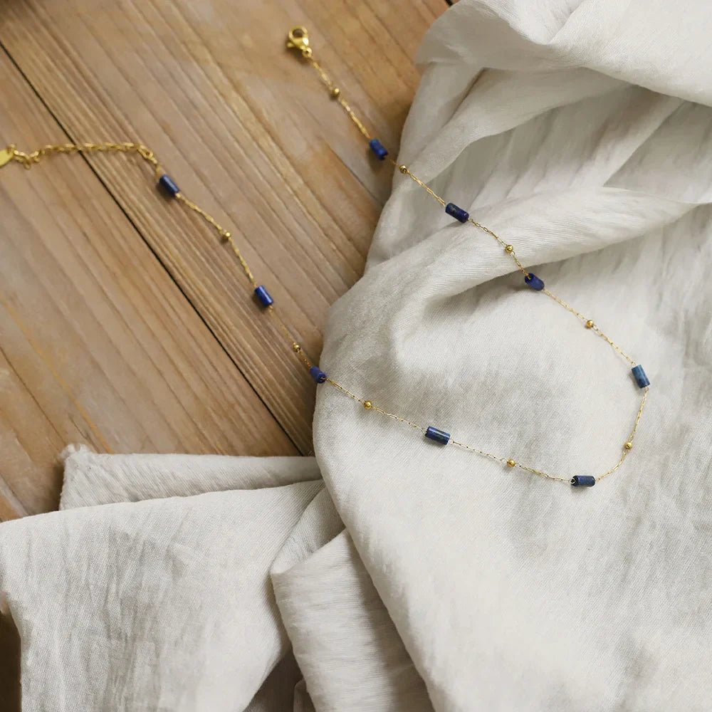 "Harmonie Céleste" set in Lapis Lazuli & Gold Plated – Bild 3