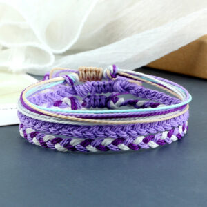 Multi Color Braided Rope Bracelets