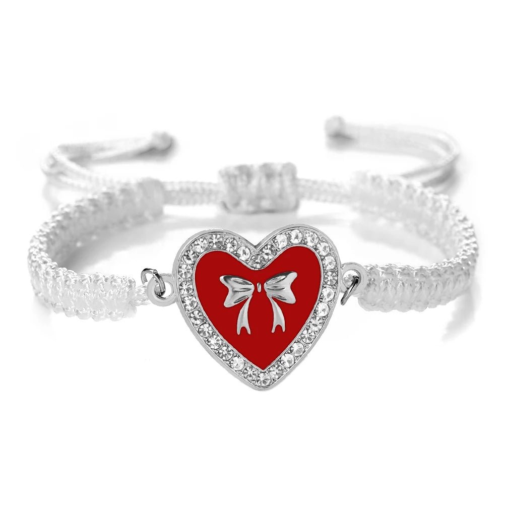 Heart Bowknot Braided Bracelet - Image 22