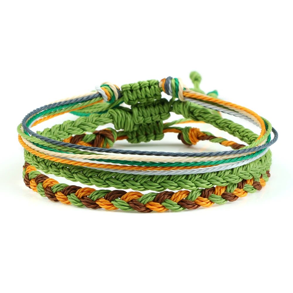 Multicolour Tibetan Buddhist Braided Bracelet - Image 2