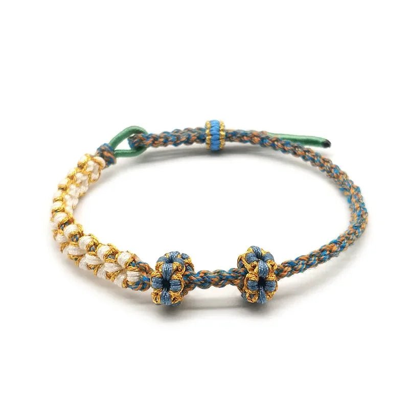 Romantic Exquisite Hand-knitted Peach Flower Bracelet - Image 4
