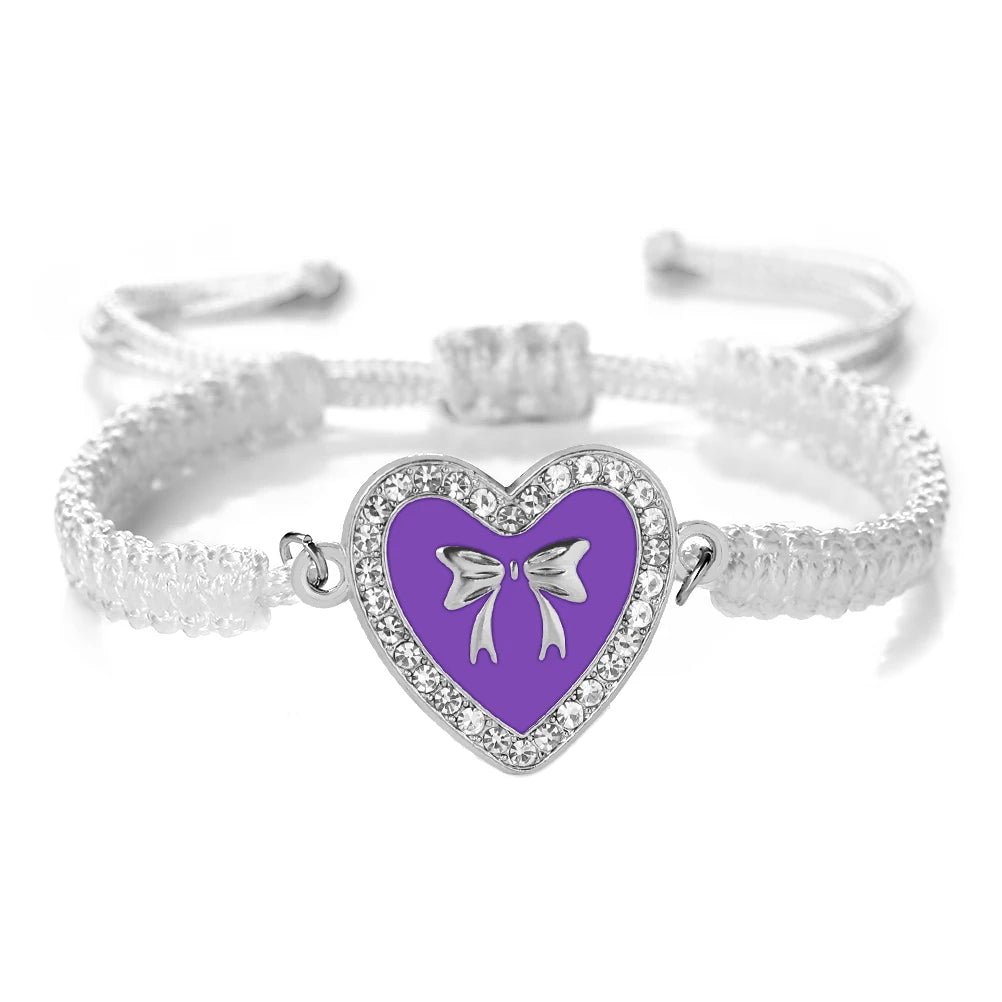 Heart Bowknot Braided Bracelet - Image 11