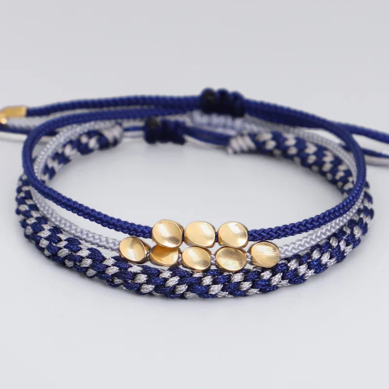 Ewig Knoten: Handcrafted Tibetisch Kupfer Perle Armbänder