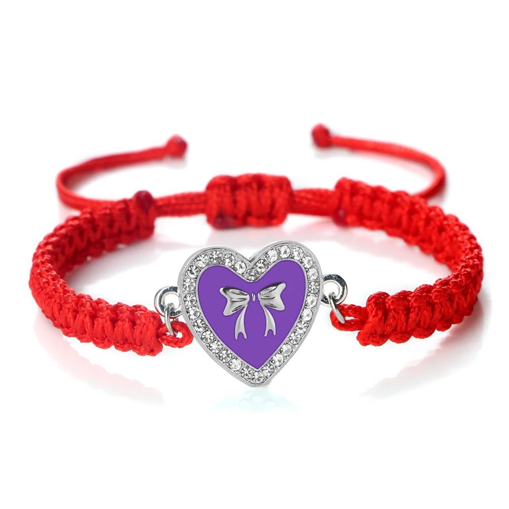 Heart Bowknot Braided Bracelet - Image 12
