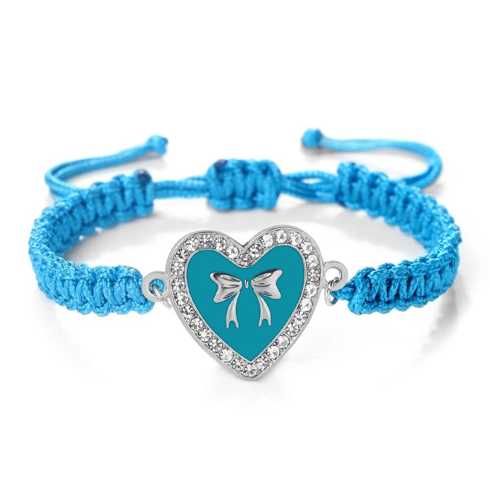 Heart Bowknot Braided Bracelet - Image 16