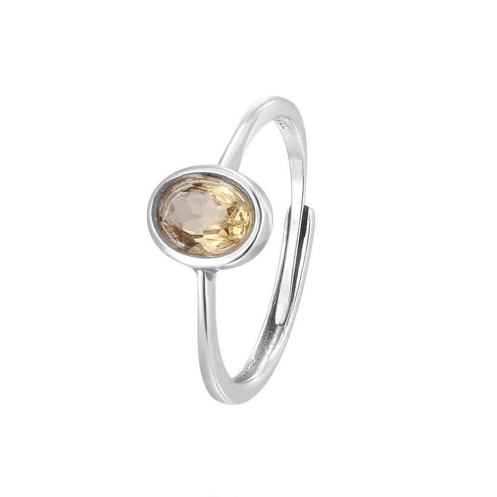 Adjustable Ring "Golden Light" in Citrine – Bild 6