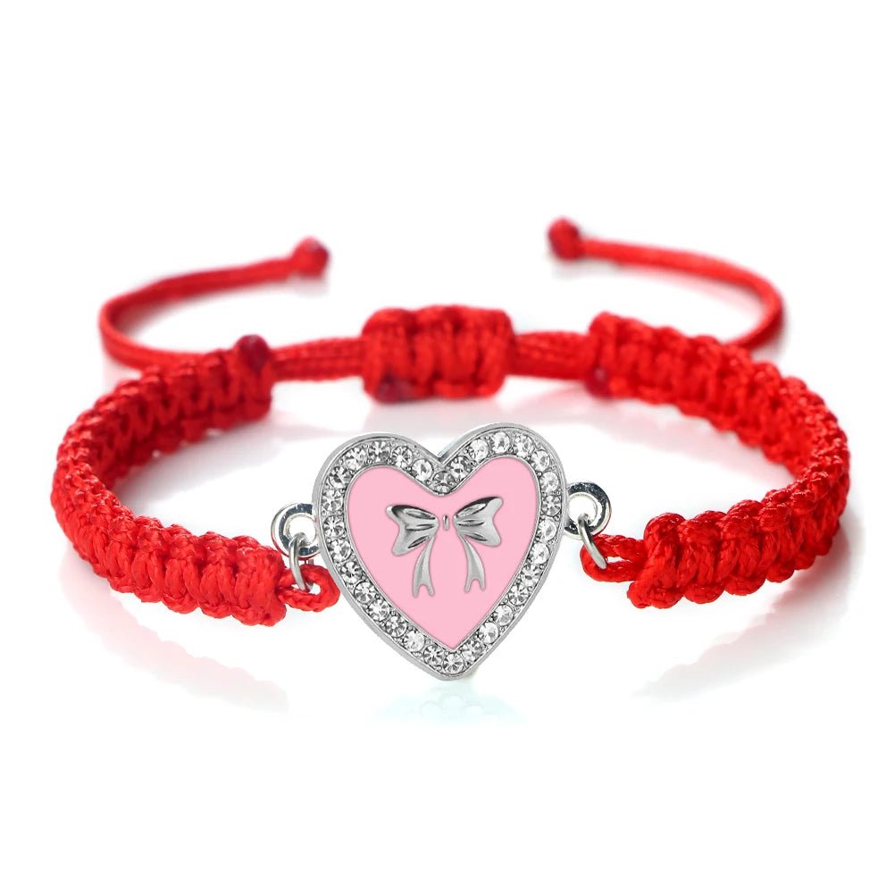 Heart Bowknot Braided Bracelet - Image 19