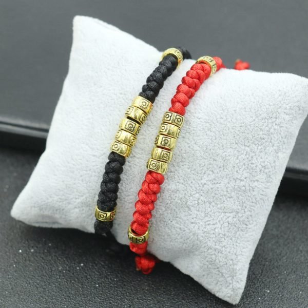 Tibetan Lucky Charm Bracelet - black - Image 4