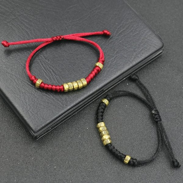 Tibetan Lucky Charm Bracelet - black - Image 5
