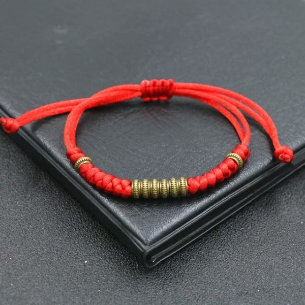 Tibetisch Bordeaux Armband