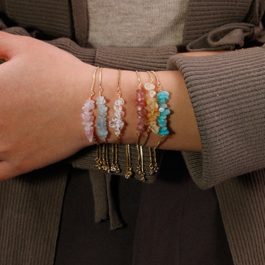 Bracelet Fine in Natural Irregular Stones - Image 11