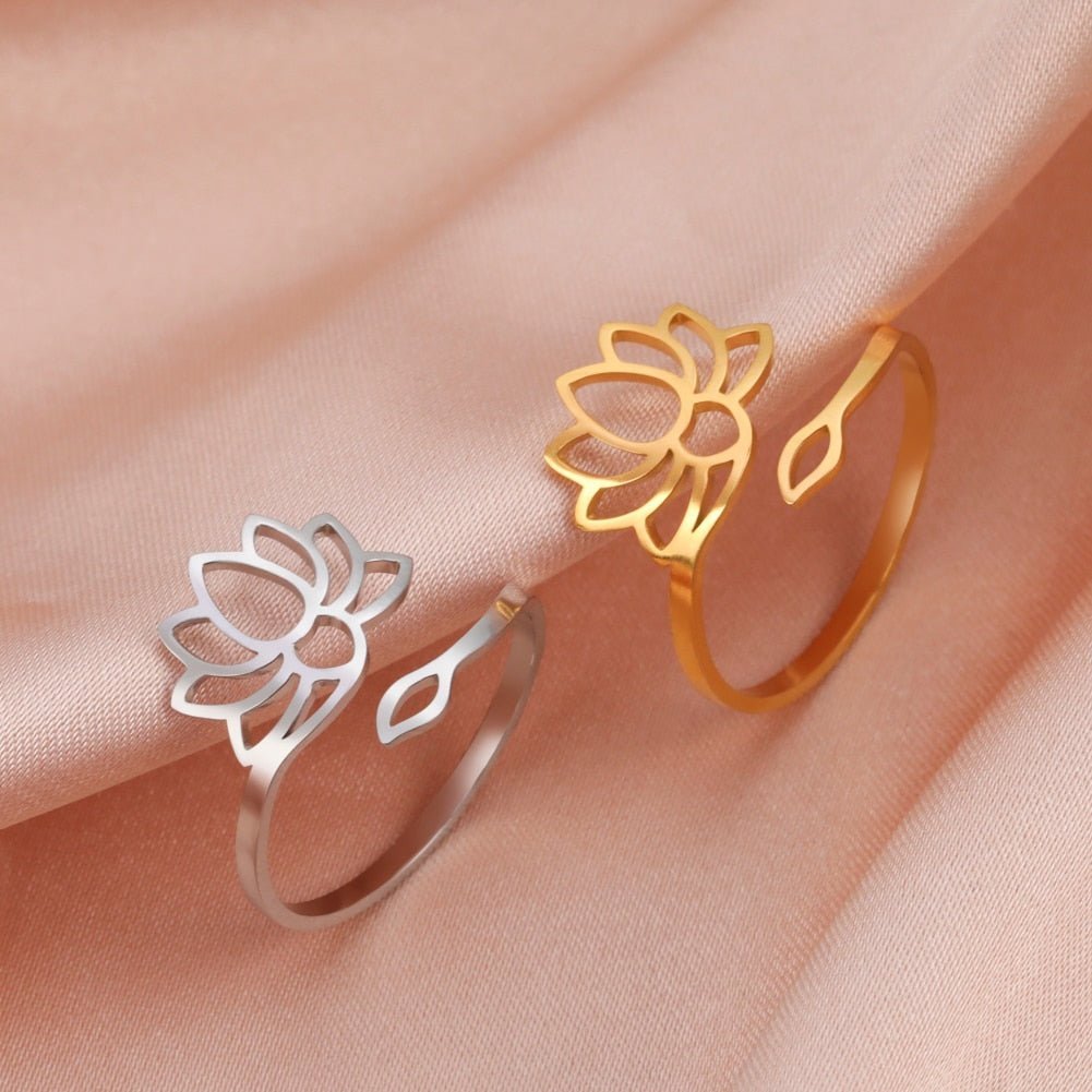 Divine Lotus Verstellbar Ring