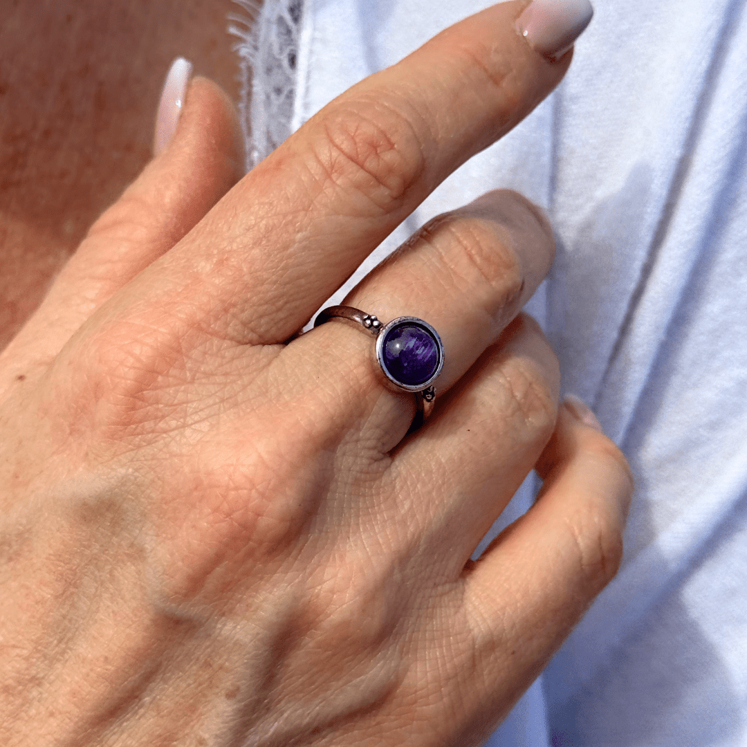 Amethyst "Aura of Peace" Ring – Bild 5