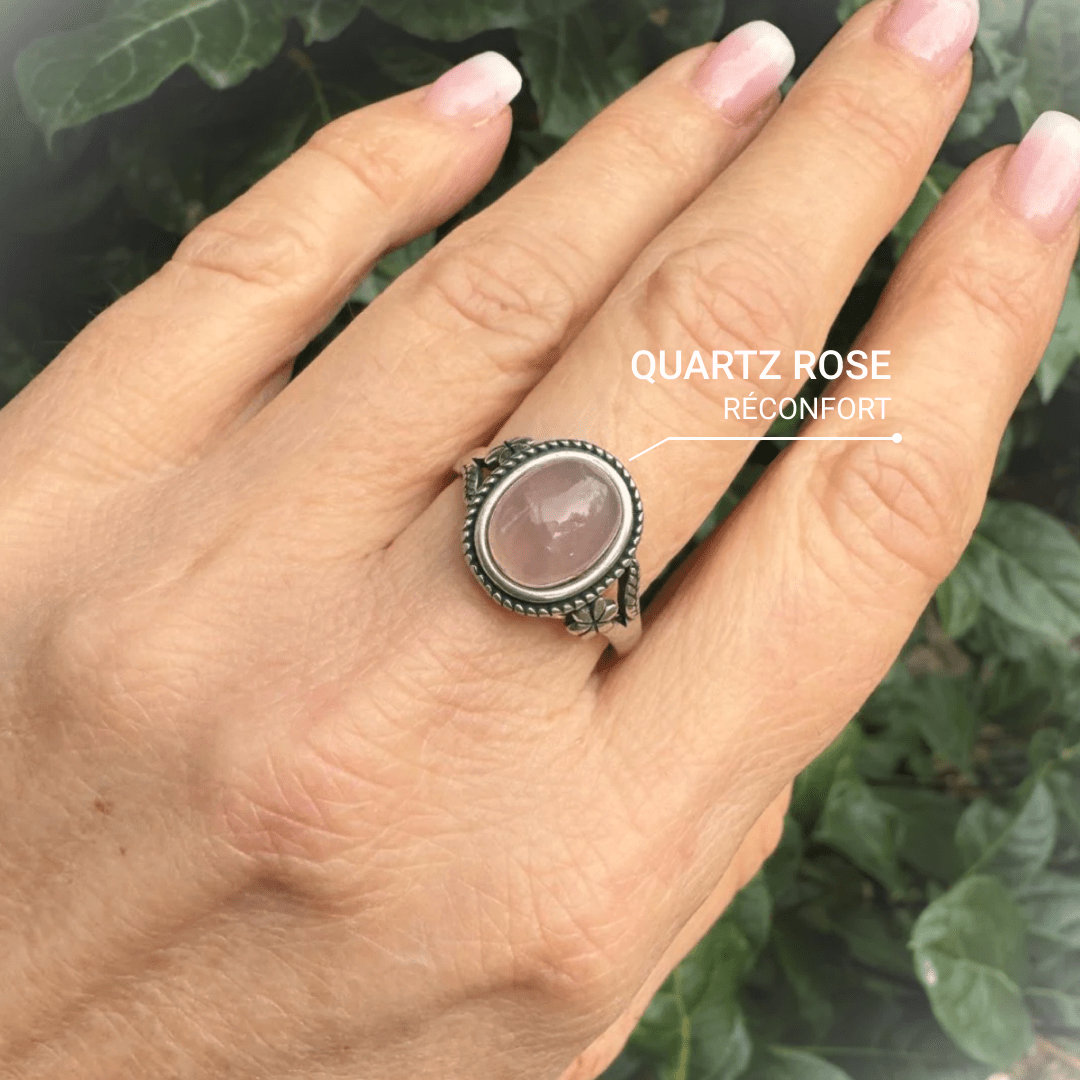 "Sweetness of Love" ring in Rose Quartz – Bild 2