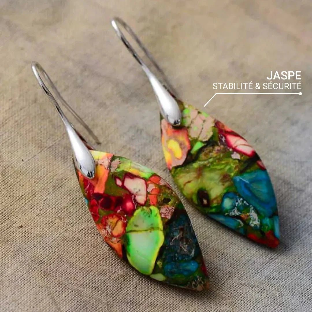 Harlequin Jasper Earrings – Bild 3