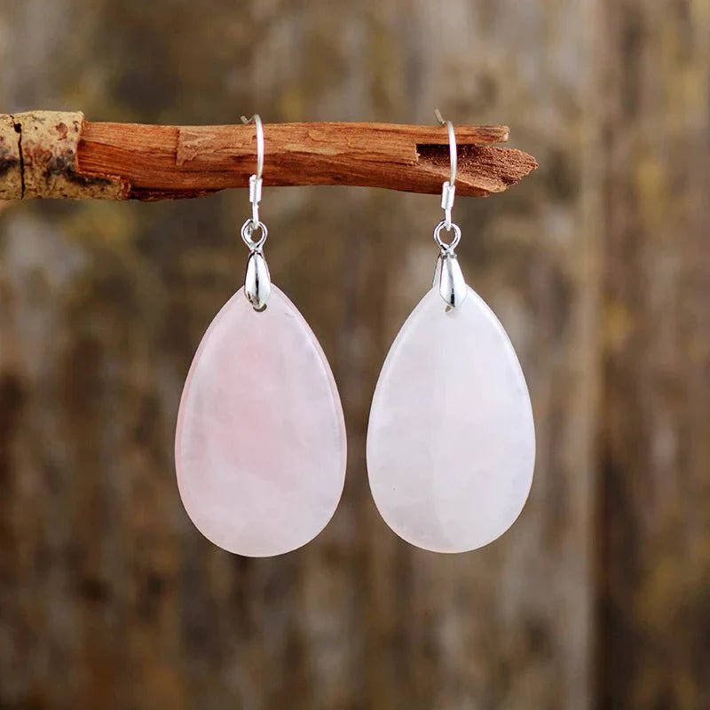 Rose Quartz Earrings – Bild 3