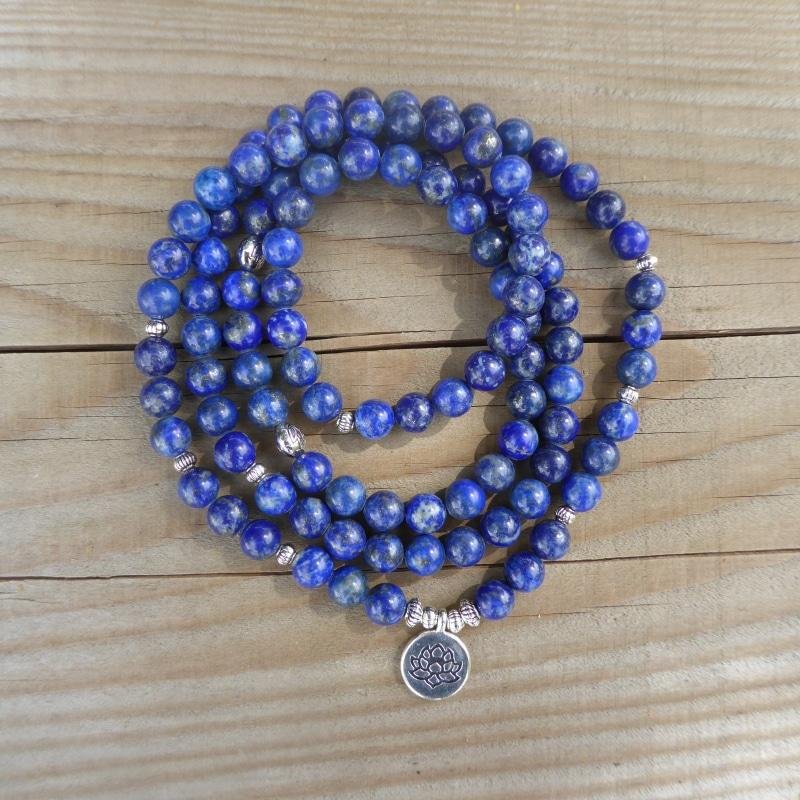 Armband Mala "Freundschaft" in Lapislazuli