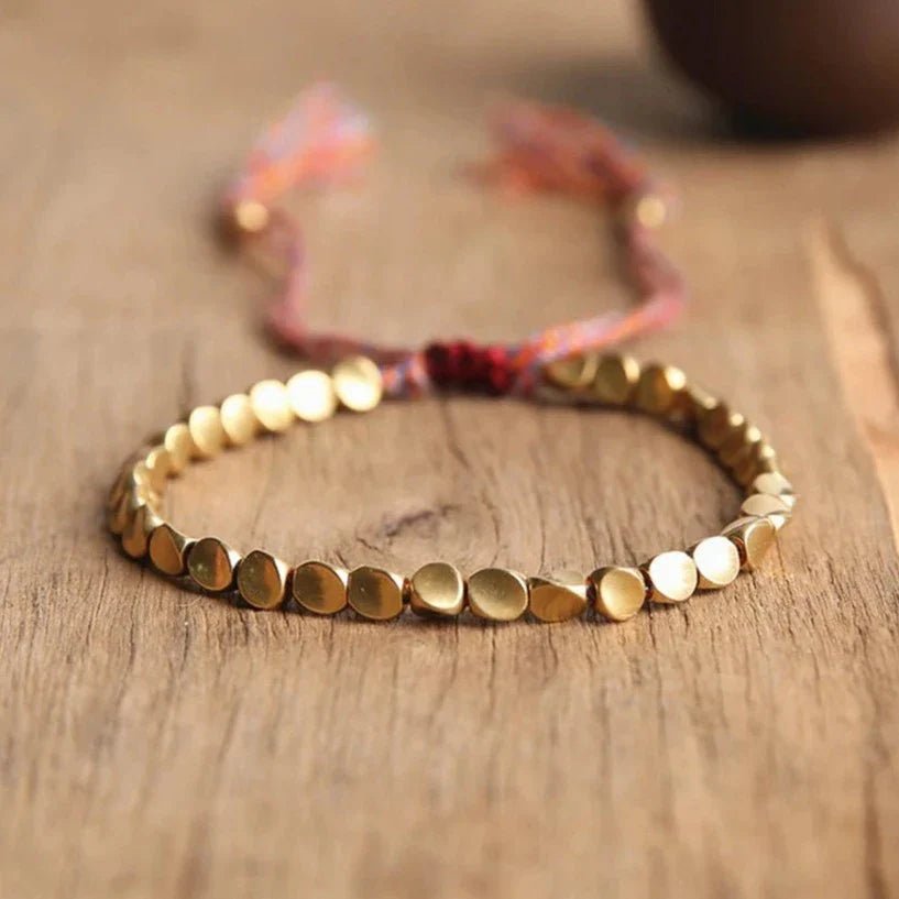 Tibetaanse armband - Koperen kralen