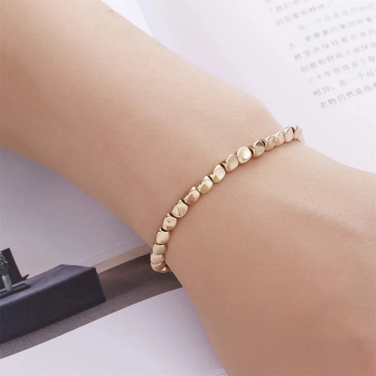 Tibetan Bracelet - Copper Beads - Afbeelding 4
