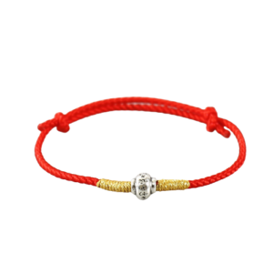 Red Tibetan braided bracelet