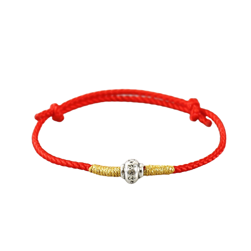 Rot Tibetisch Geflochten Armband