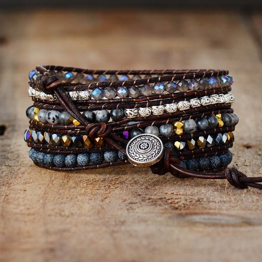 Bracelet Wrap "Anchorage & Security" in Onyx – Bild 2