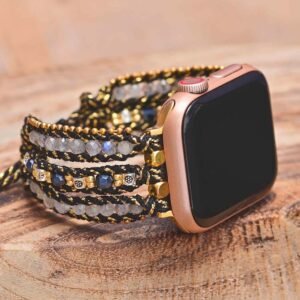 Apple-Watch-Wickelarmband aus Labradorit