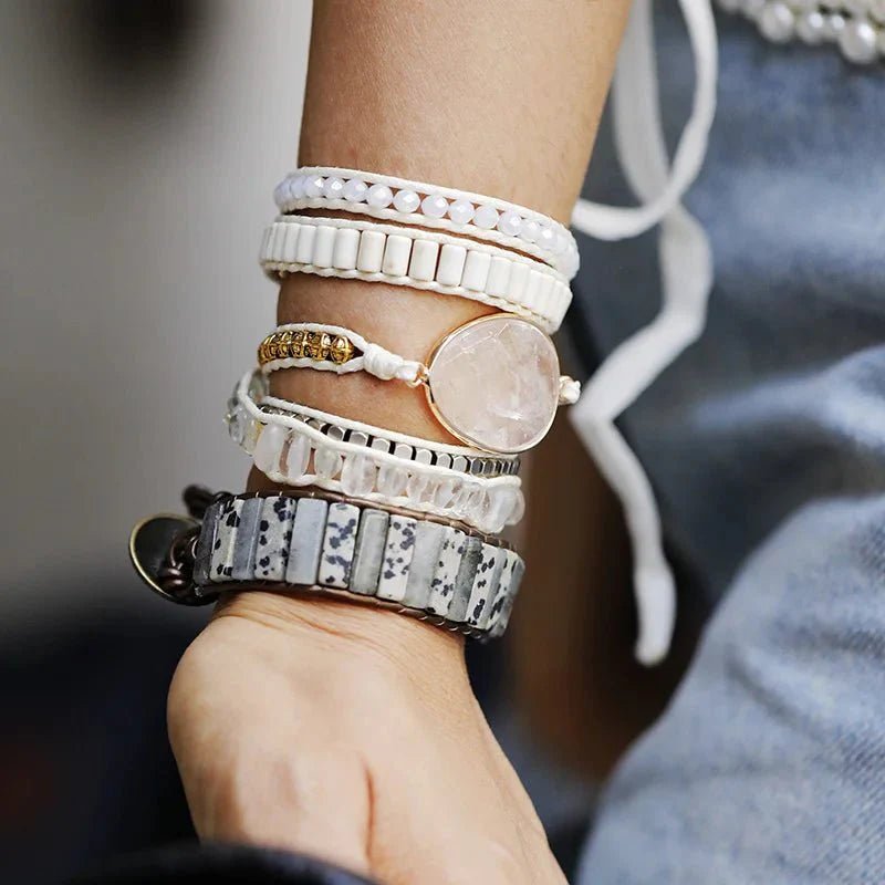 Bracelet Wrap "Inner Light" in Rock Crystal – Bild 2