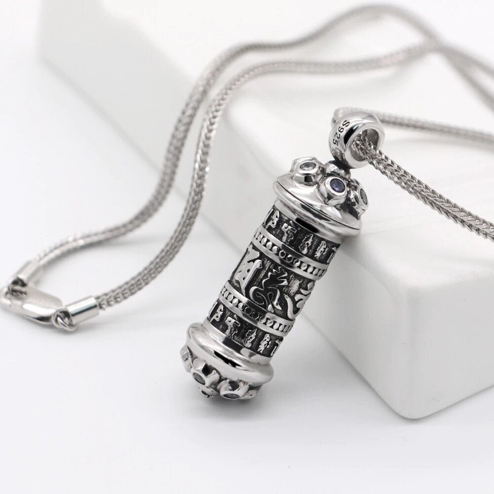 Tibetan silver necklace – Bild 3