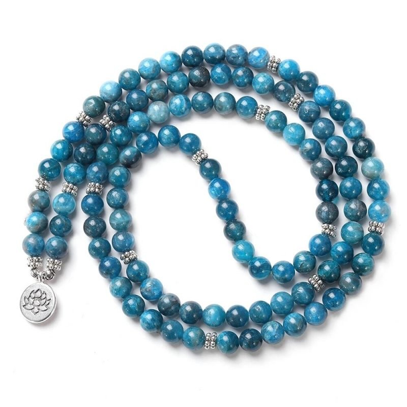 Apatite Mala necklace – Bild 2