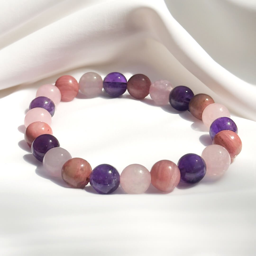 Armband „Selbstliebe“ mit Rhodonit