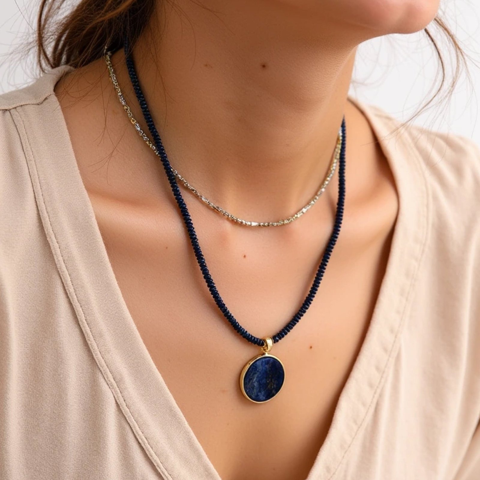 "Sakti" Necklace in Natural Stones – Bild 2