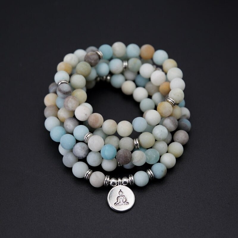 Tibetan amazonite mala – Bild 3