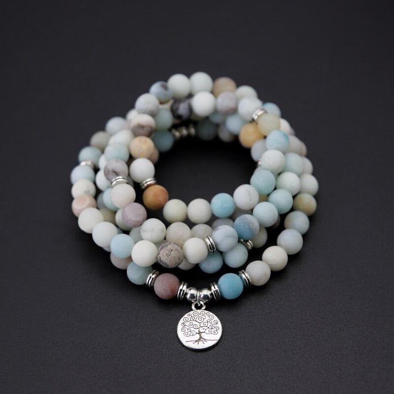 Tibetan amazonite mala – Bild 4