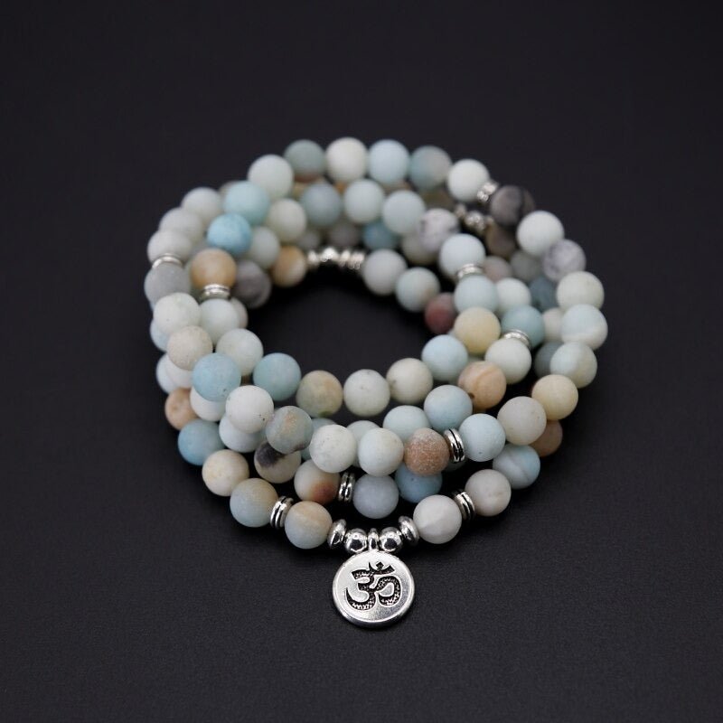 Tibetan amazonite mala – Bild 2