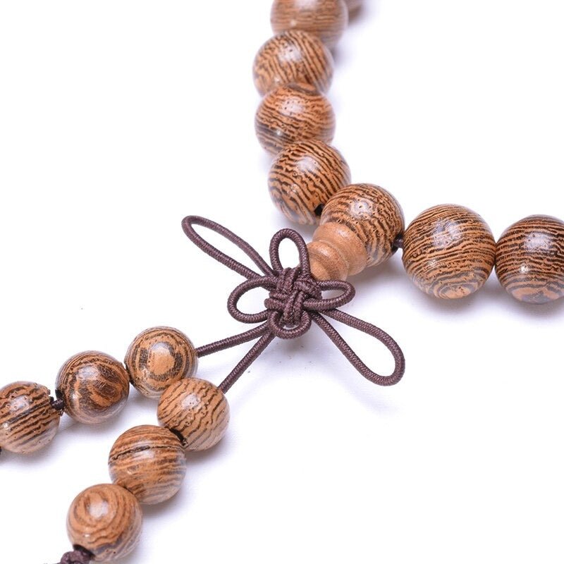 Tibetan wooden mala – Bild 2