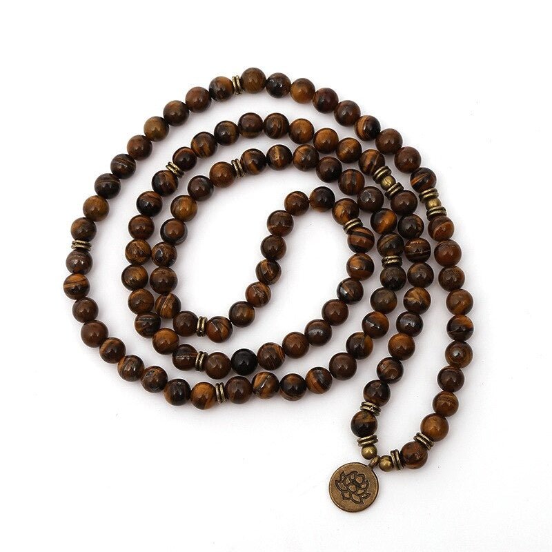 Tibetan Tiger Eye Mala – Bild 2