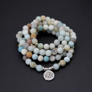 Tibetan amazonite mala