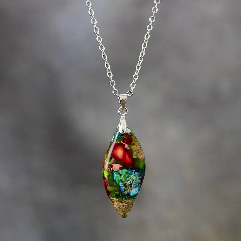 Harlequin Pendant in Jasper – Bild 3