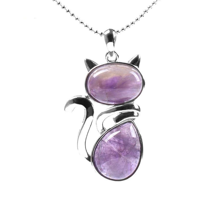 Natural Stone Cat Pendant – Bild 14