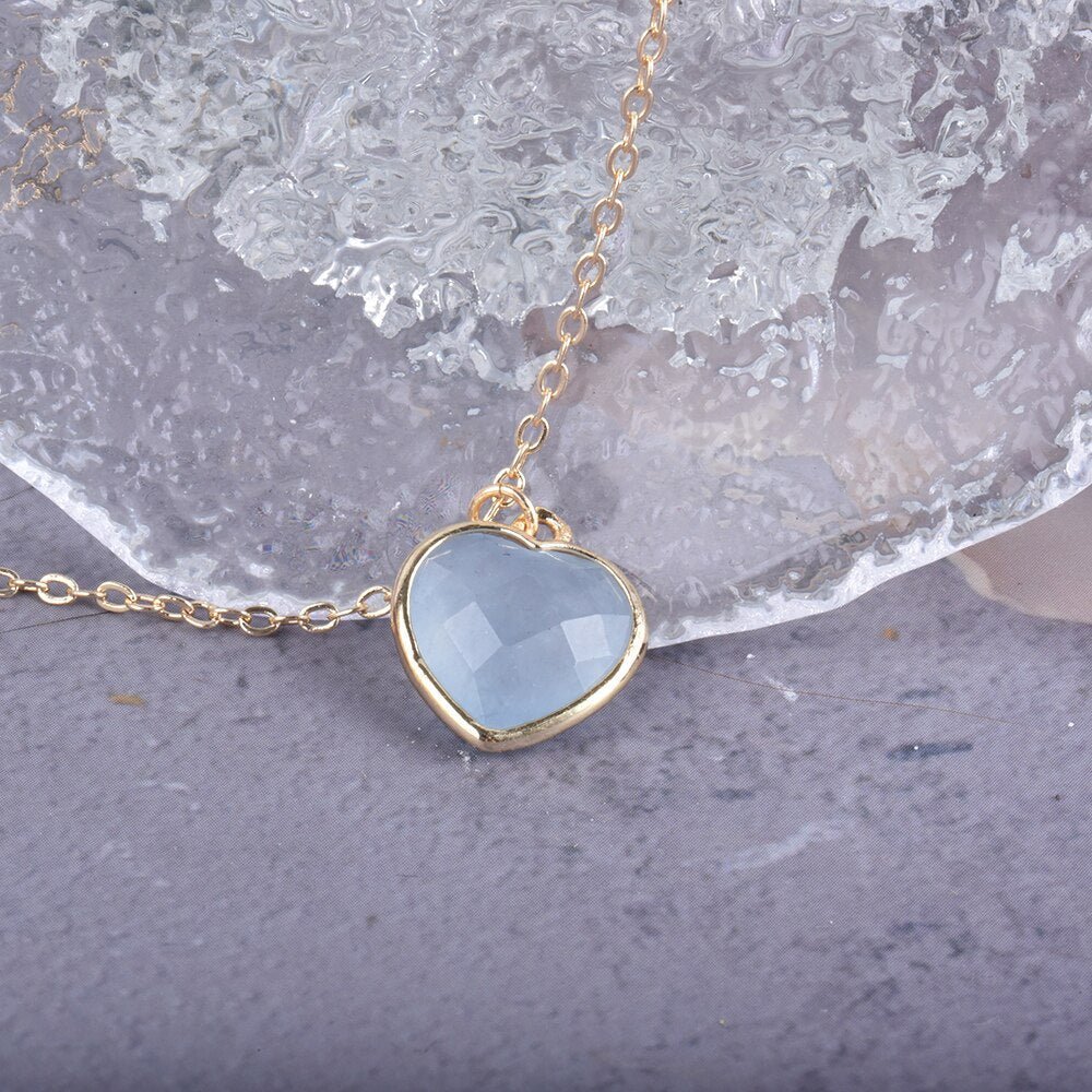 Aquamarine Heart Pendant – Bild 6