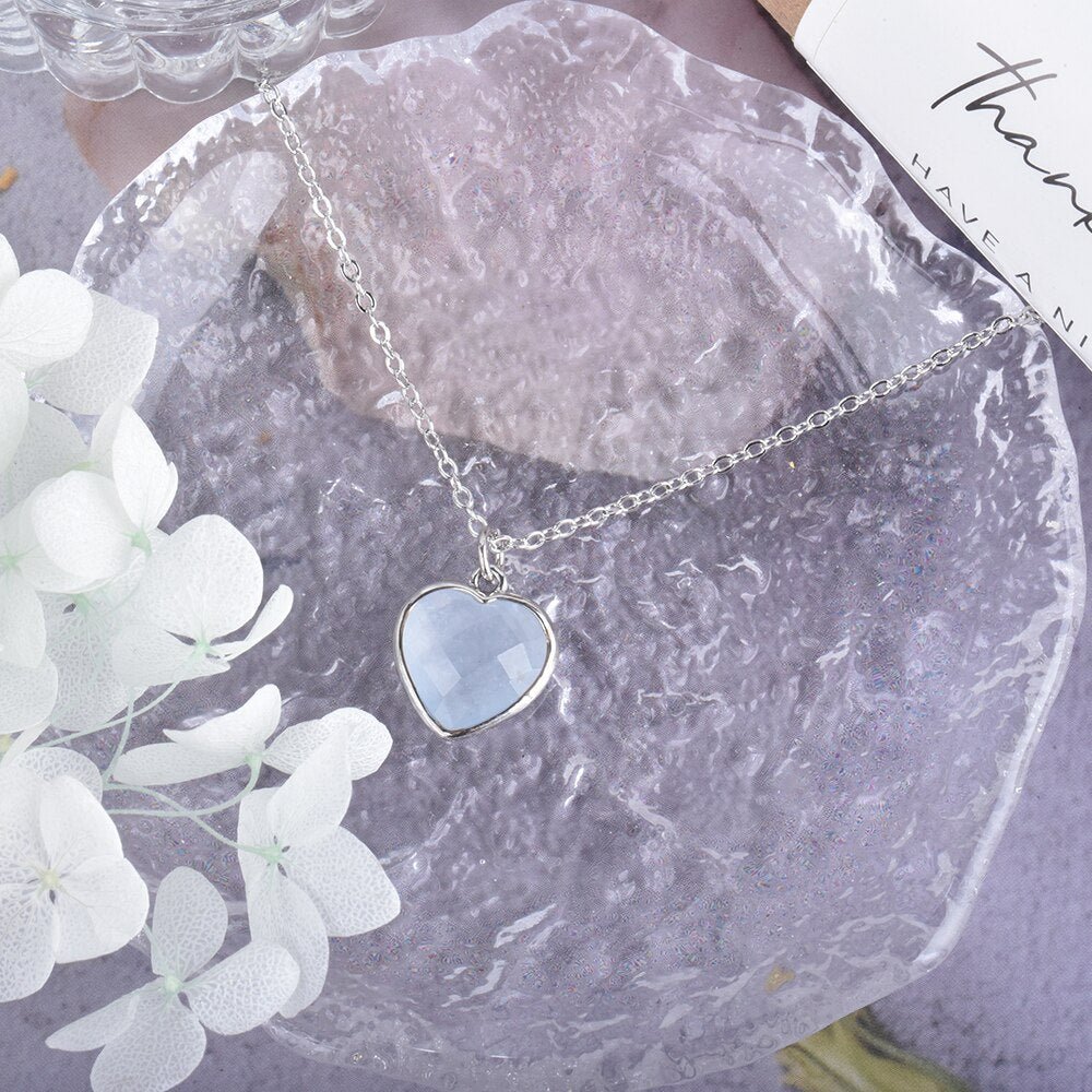 Aquamarine Heart Pendant – Bild 5