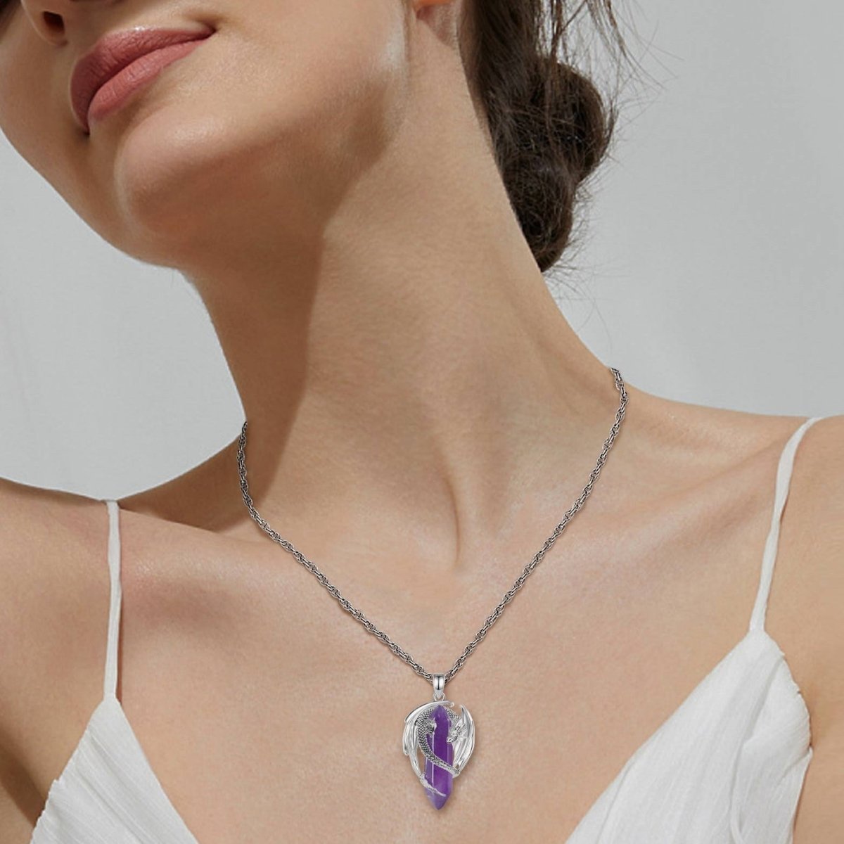 Natural Stone "Dragon" Pendant – Bild 2