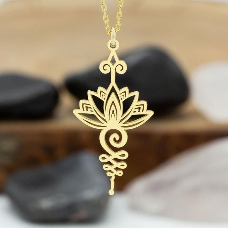 Lotus Unalome Pendant – Bild 3