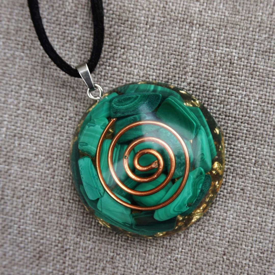 Orgonite Anhänger in Malachit