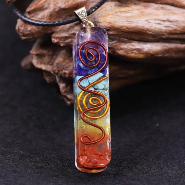 Orgonite Pendant "Harmony of the 7 Chakras" - Image 4