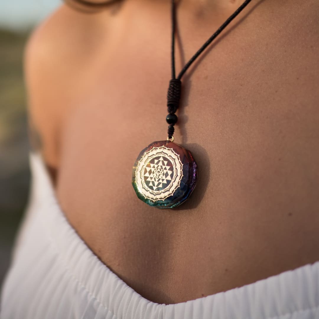 Pendant Orgonite "Sri Yantra - 7 Chakras" – Bild 2
